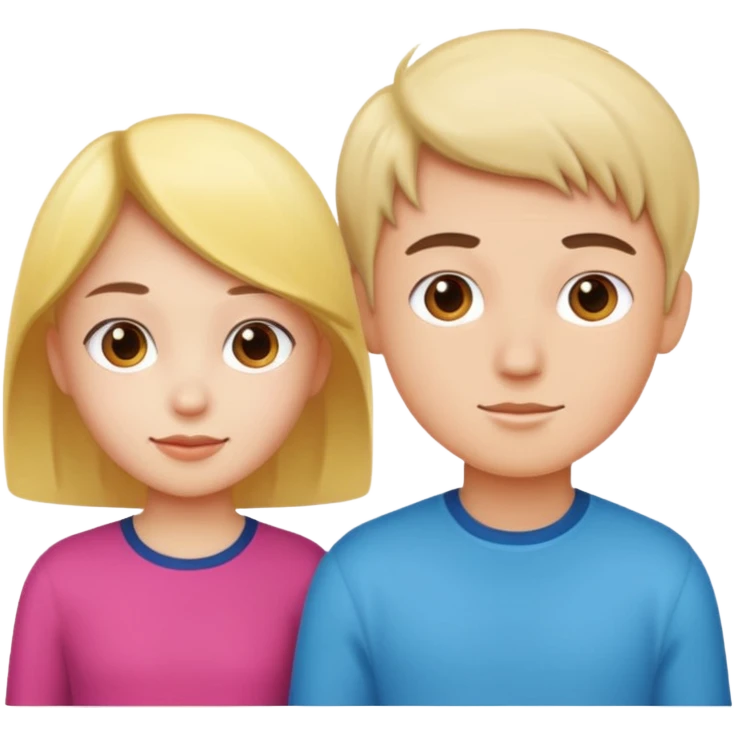 남학생과 여학생 아이콘 emoji