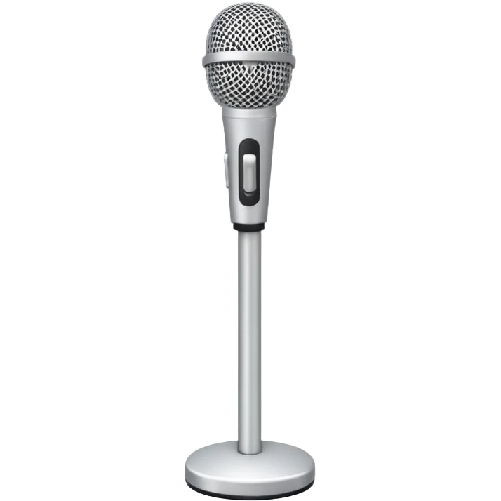 Microphone Stand white emoji