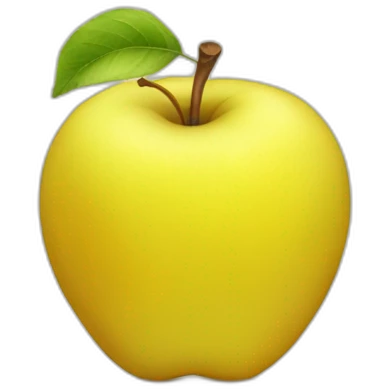 Yellow apple emoji