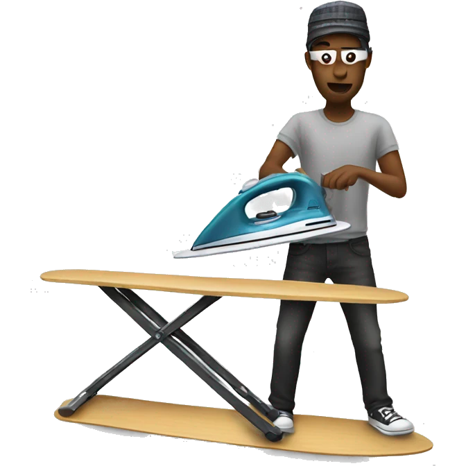 Ironing board dj  emoji