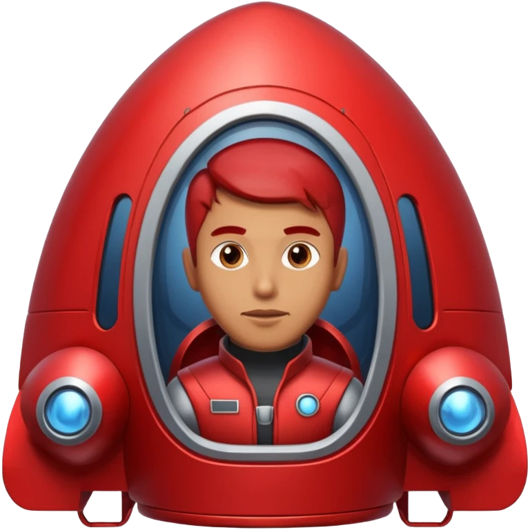 rocket with man inside emoji