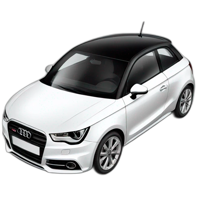 Audi A1 White  emoji