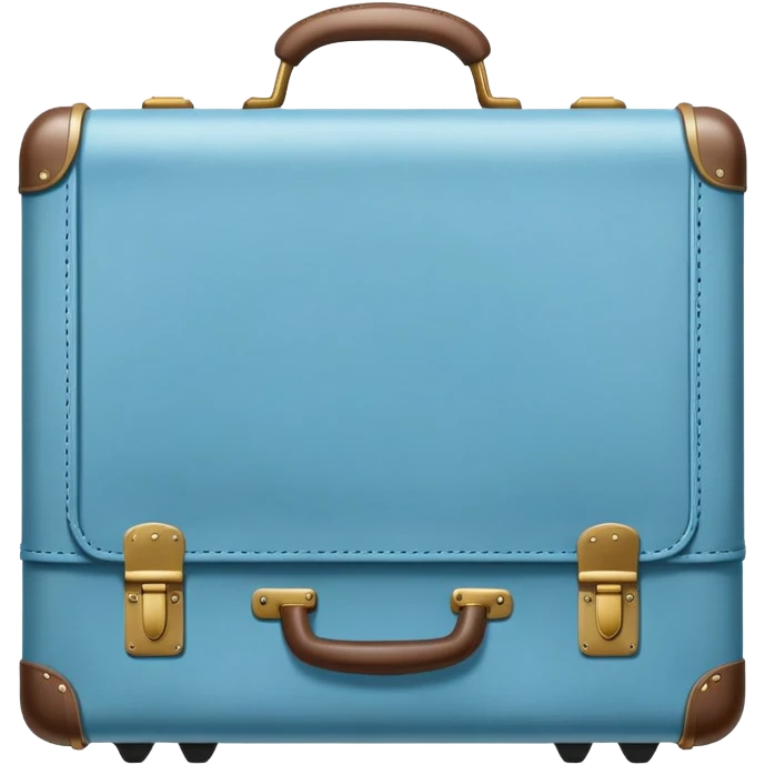 Light blue suitcase emoji