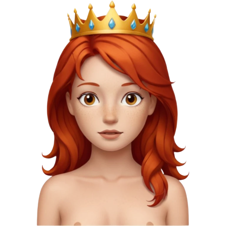 Sexy  naked tits red hair princess emoji