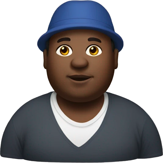 Fat Haitian man emoji