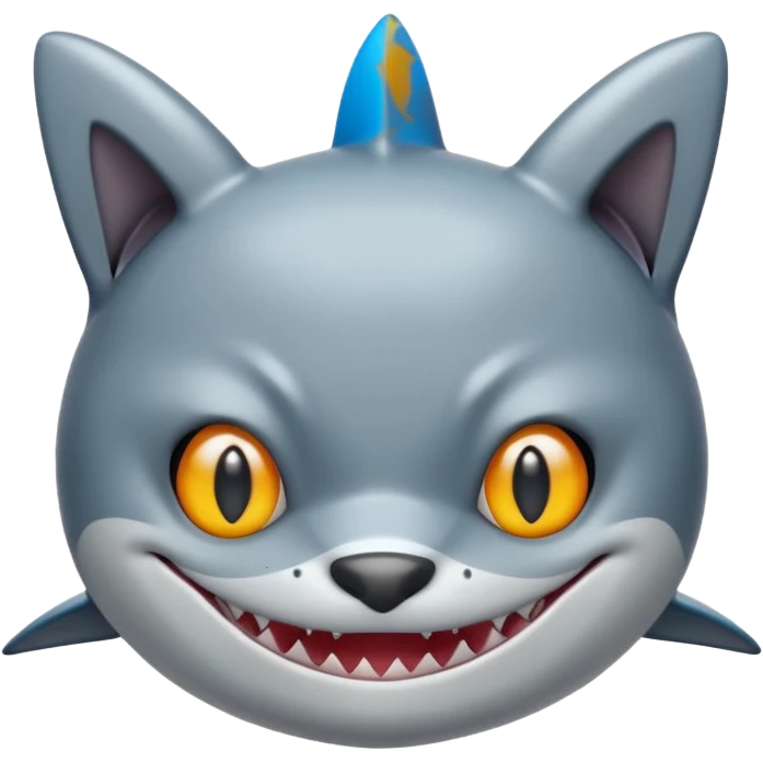 shark with a cat face emoji