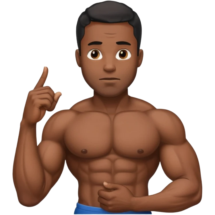 Big black man holding dick emoji