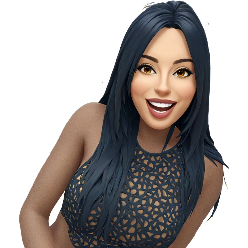 happy girl at the beach emoji