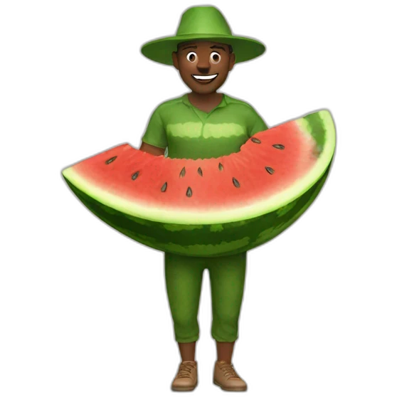 Watermelon-man emoji