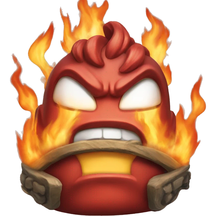 Firey from Battle For Dream Island. The object show emoji