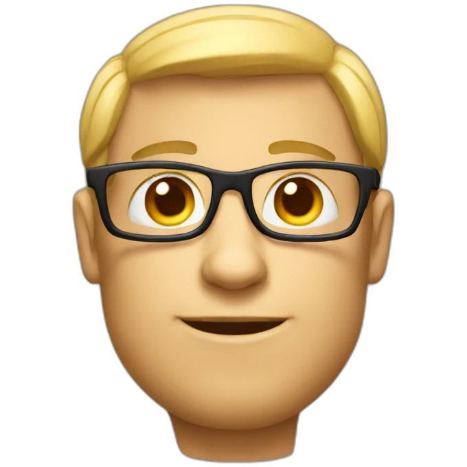 A nerd  emoji