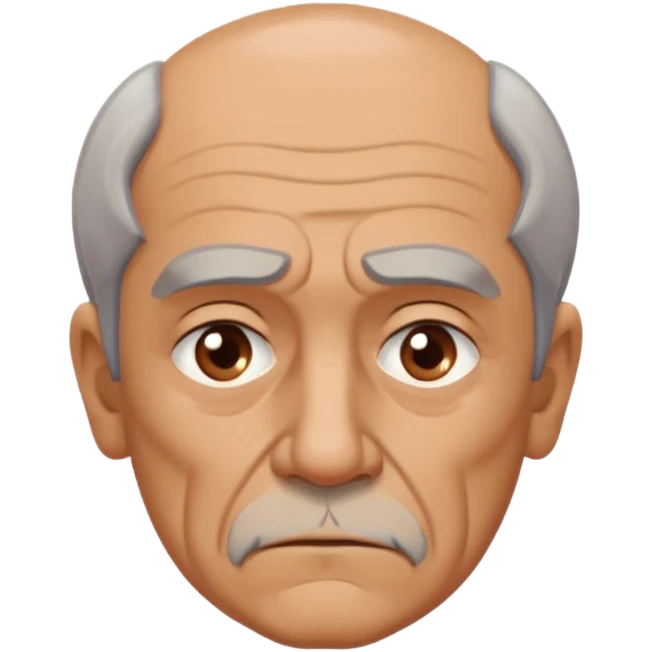 abuelo de pueblo serio y desconfiado. estilopaco martinez soria emoji
