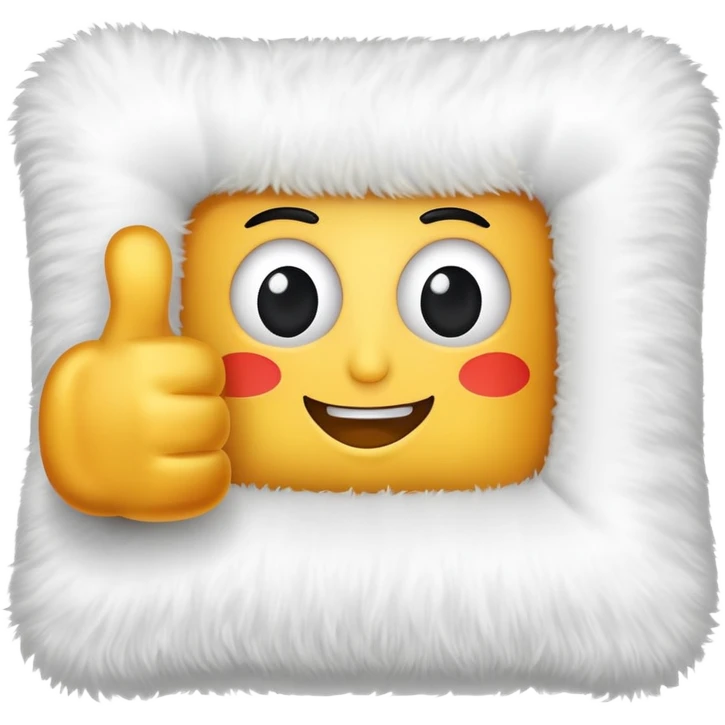 A German pillow giving a thumbs up emoji