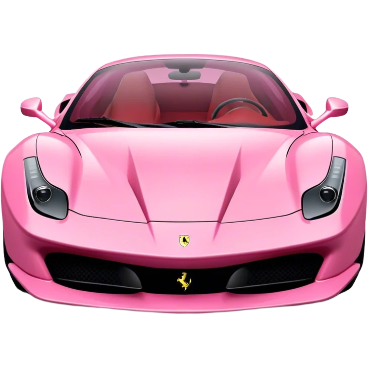 Pink Ferrari car  emoji