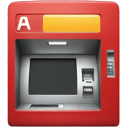red ATM emoji