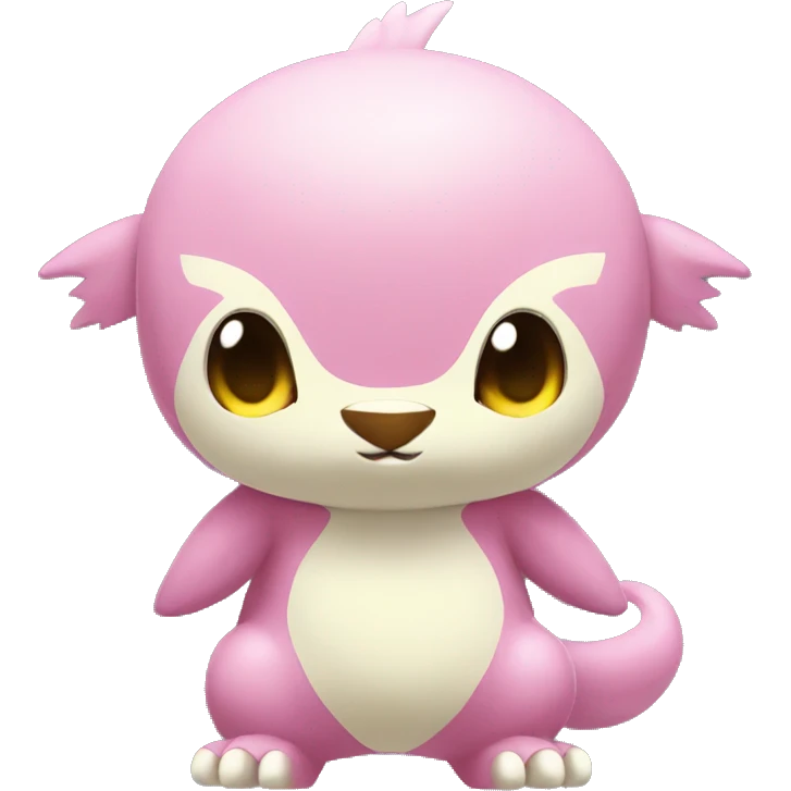 cute kawaii cool Digimon-Fakemon-animal full body emoji