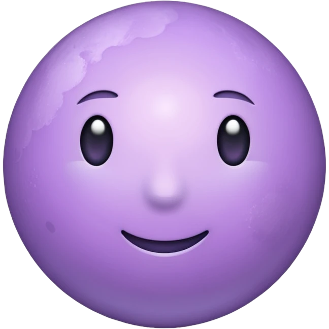 Light purple moon emoji