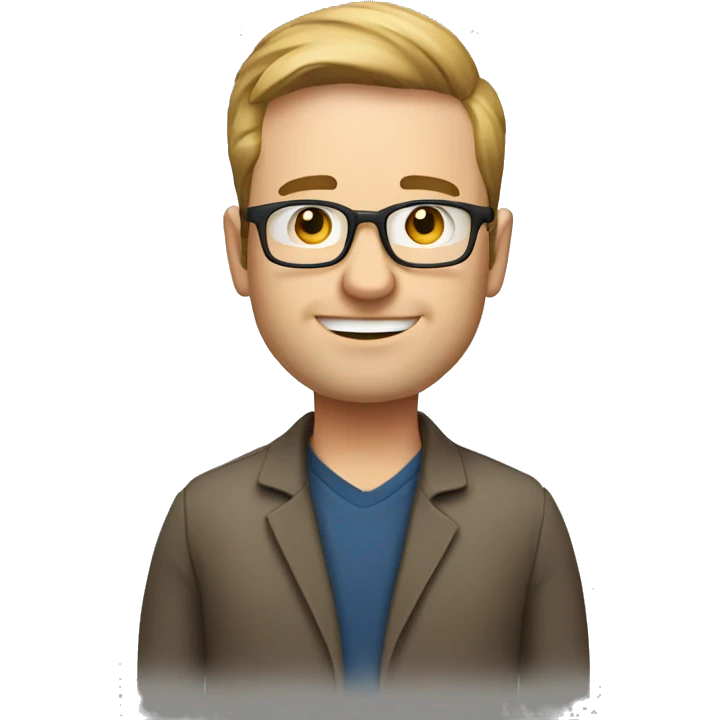 seo specialist and founder, white guy, and middle age emoji