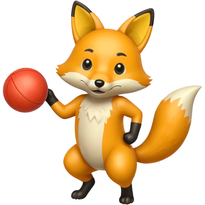 The Fox and The Hopper Ball Yellow Toy emoji