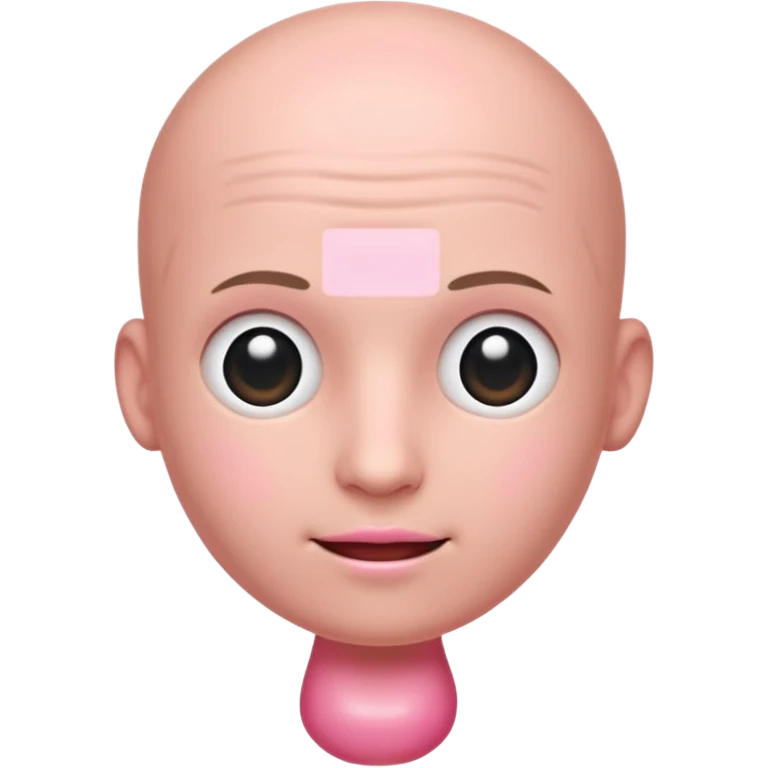 Freshly shaved bald penis emoji