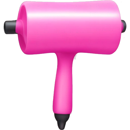 one pink plastic curler emoji