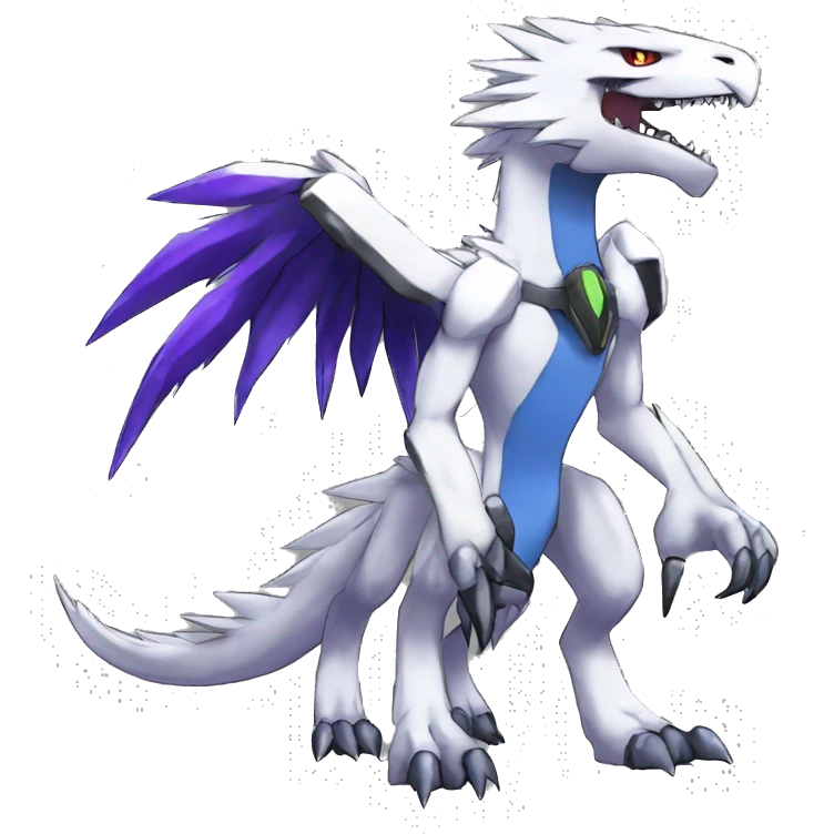  Cool Edgy Shiny Digimon-Fakemon-Raptor-Sergal-Vernid full body emoji