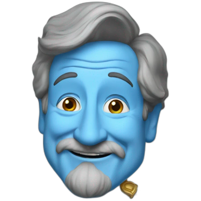 robin williams as the blue genie emoji