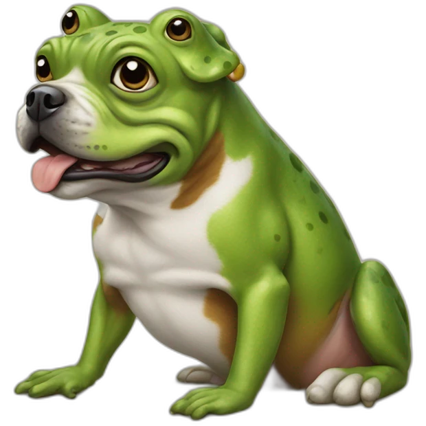 frog on a dog emoji