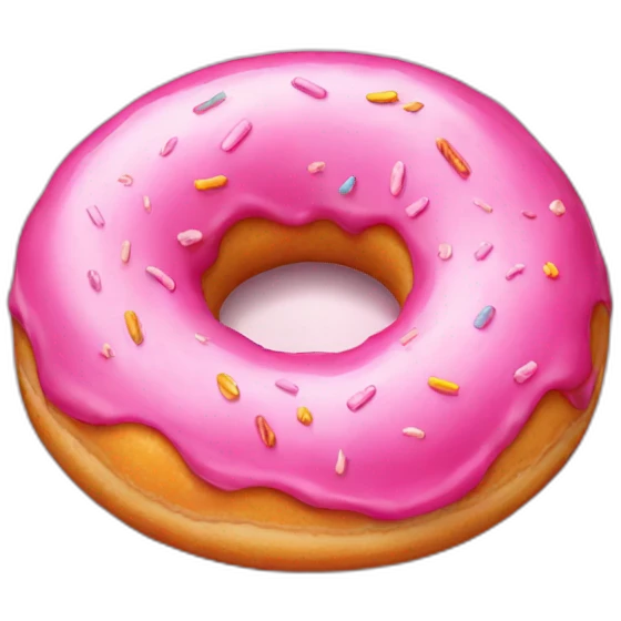 pink donut emoji