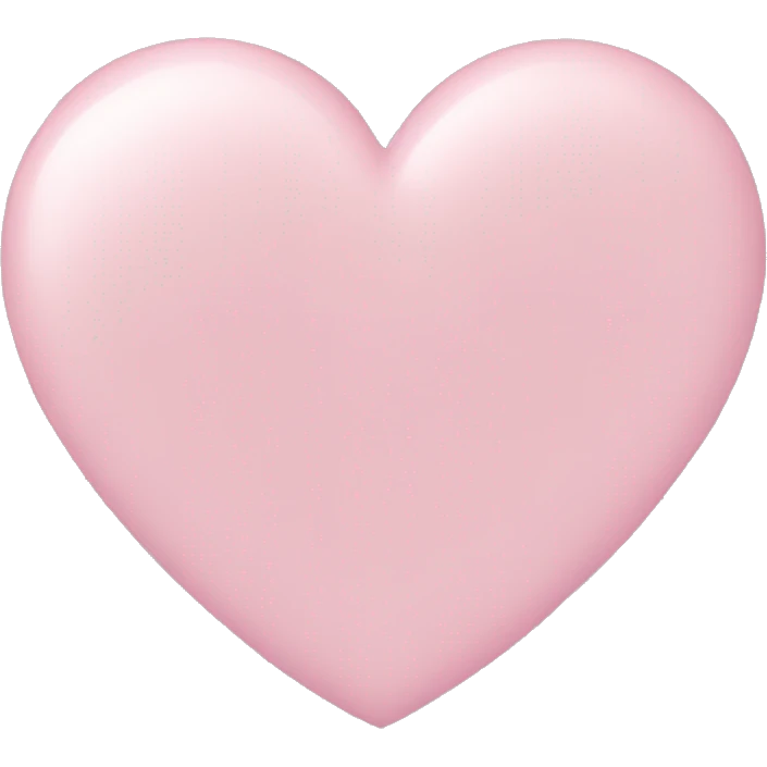 pastel pink heart emoji