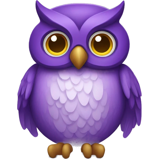 purple owl emoji