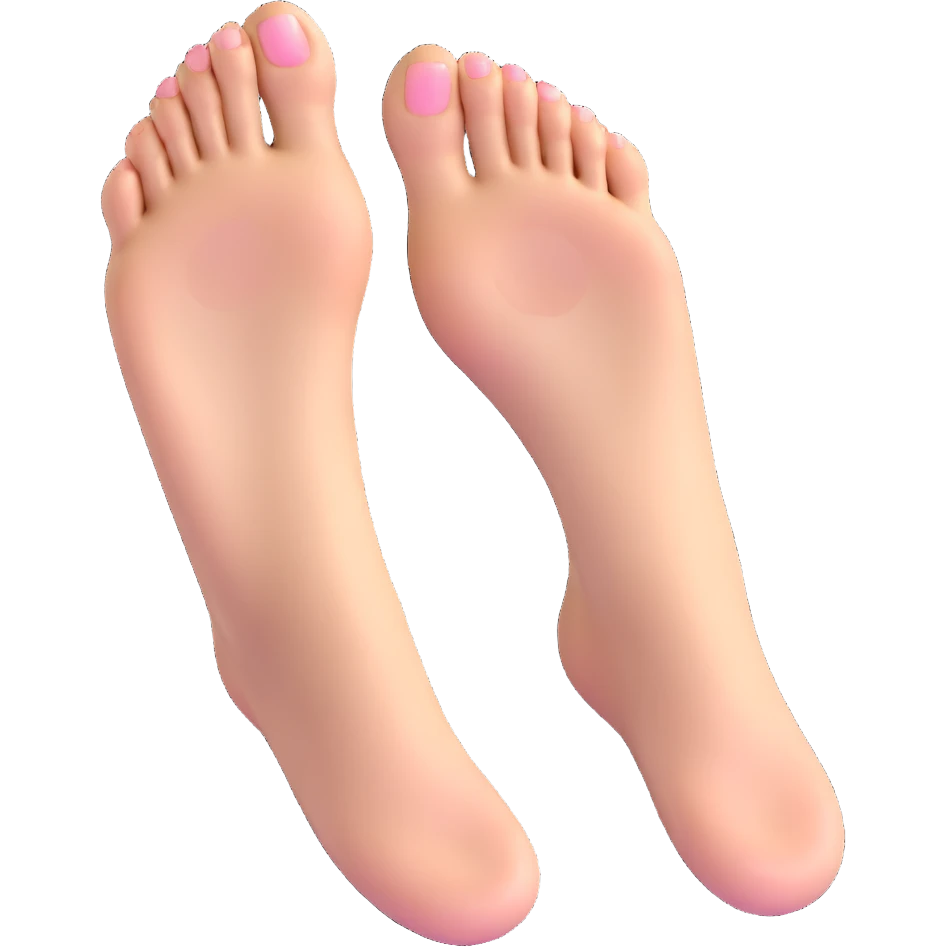 Asian girl feet emoji