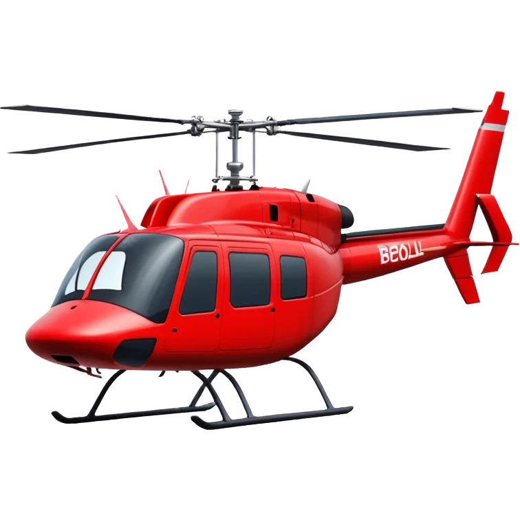 Bell 206 - Bell Helicopter (Model Year: 2021) (Iconic colour: Red) emoji
