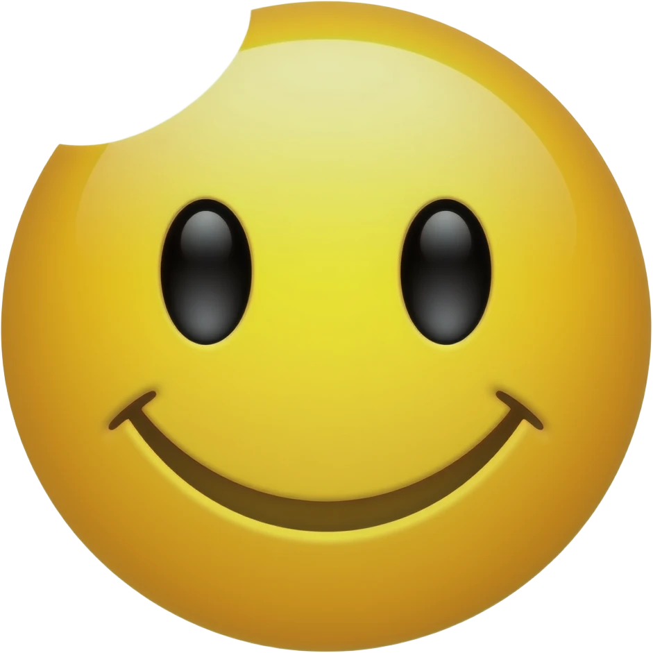 Happy emoji Face but the head is gone emoji