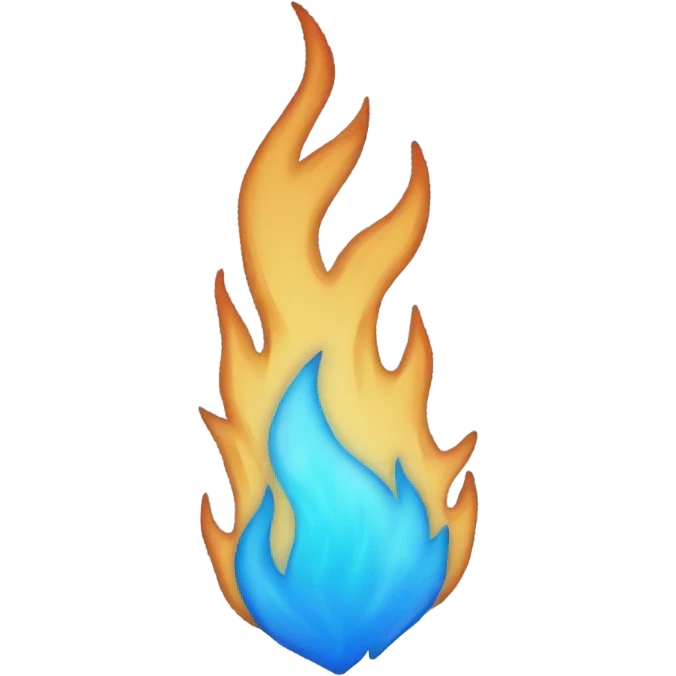 blue fire  emoji