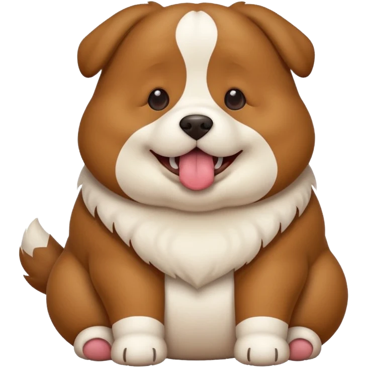 a fat dog emoji