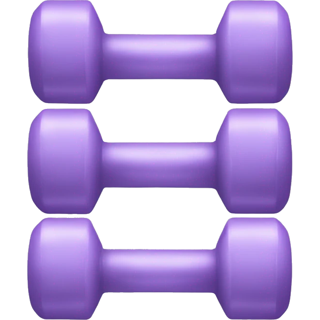 Lilac dumbbells emoji