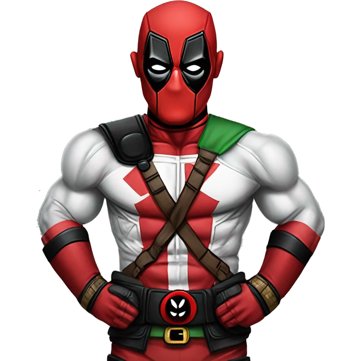 conor mcgregor wearing costume Deadpool emoji