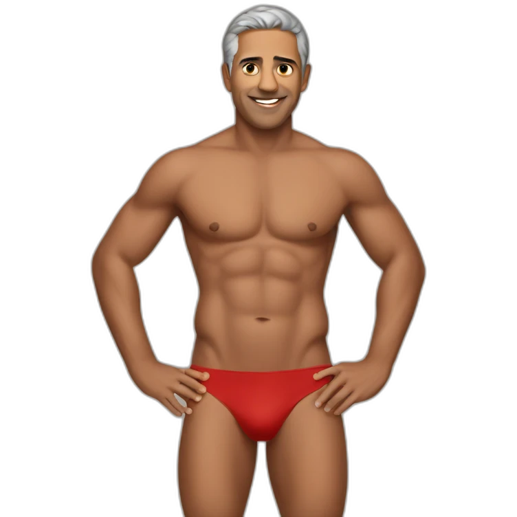 portuguese antonio costa in a speedo emoji