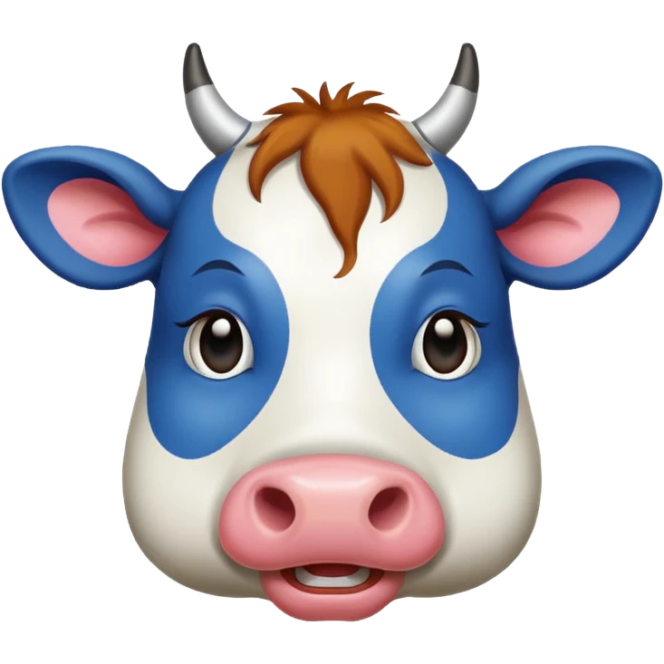 cow with paint  emoji