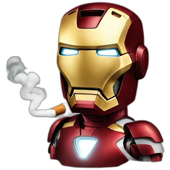 Iron man smoking emoji
