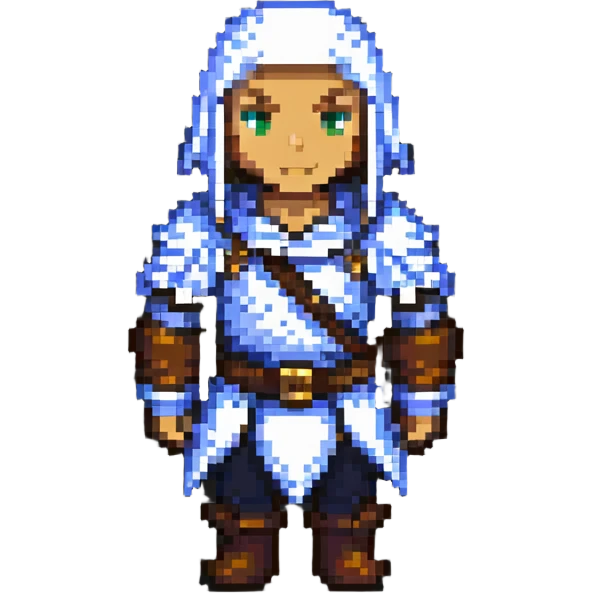 Polack character in pixel art style emoji