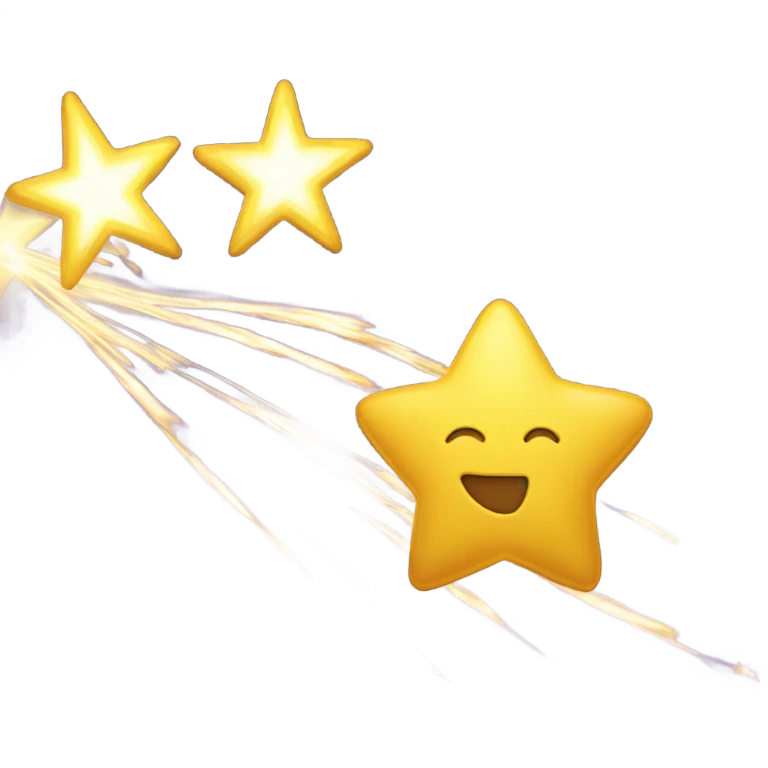 shooting star with sparkles  emoji