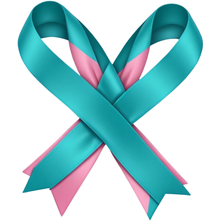 Thyroid cancer ribbon emoji