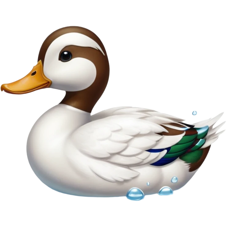 duck swimming emoji