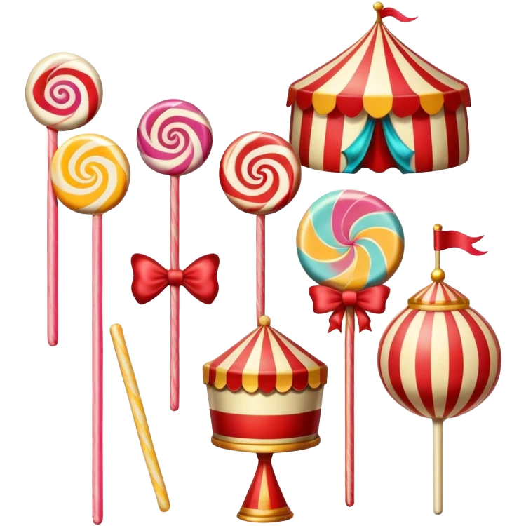 Vintage circus candy emoji