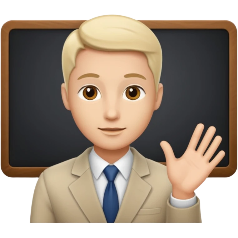Professional who is presenting presentation emoji