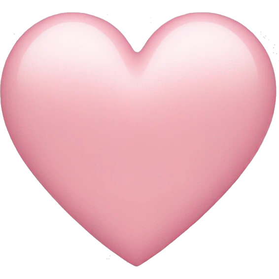 light pink heart emoji