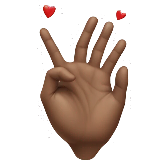 heart shape hand emoji