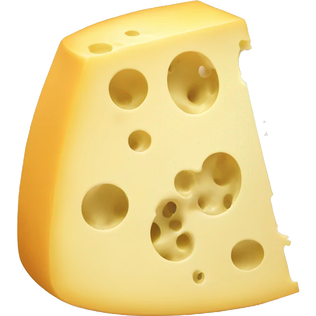 Cheese eating cheese emoji